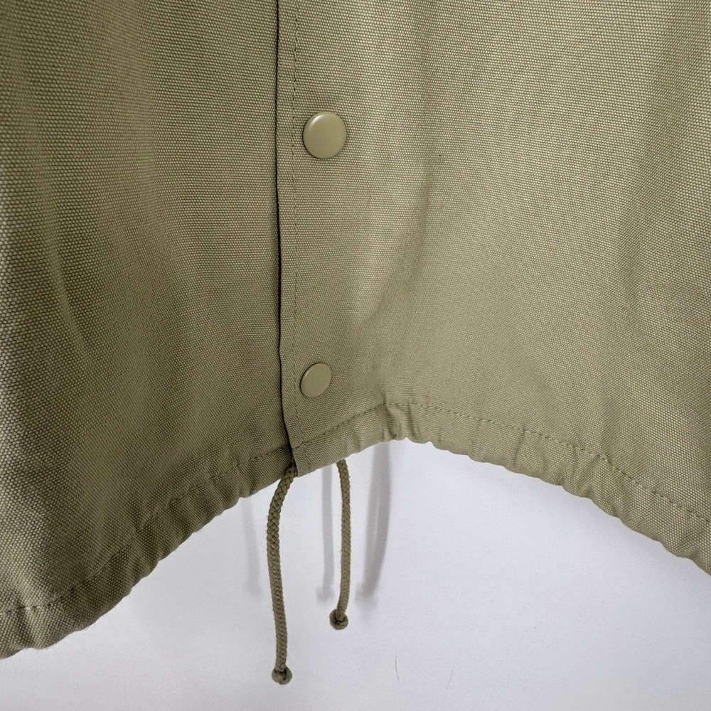Vans Torrey Canvas Coach Jacket Men's XL Light Green Snap Front Cotton NEW - Picture 5 of 11